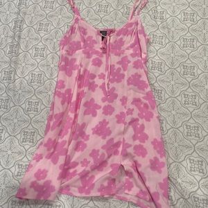 Pink flower dress